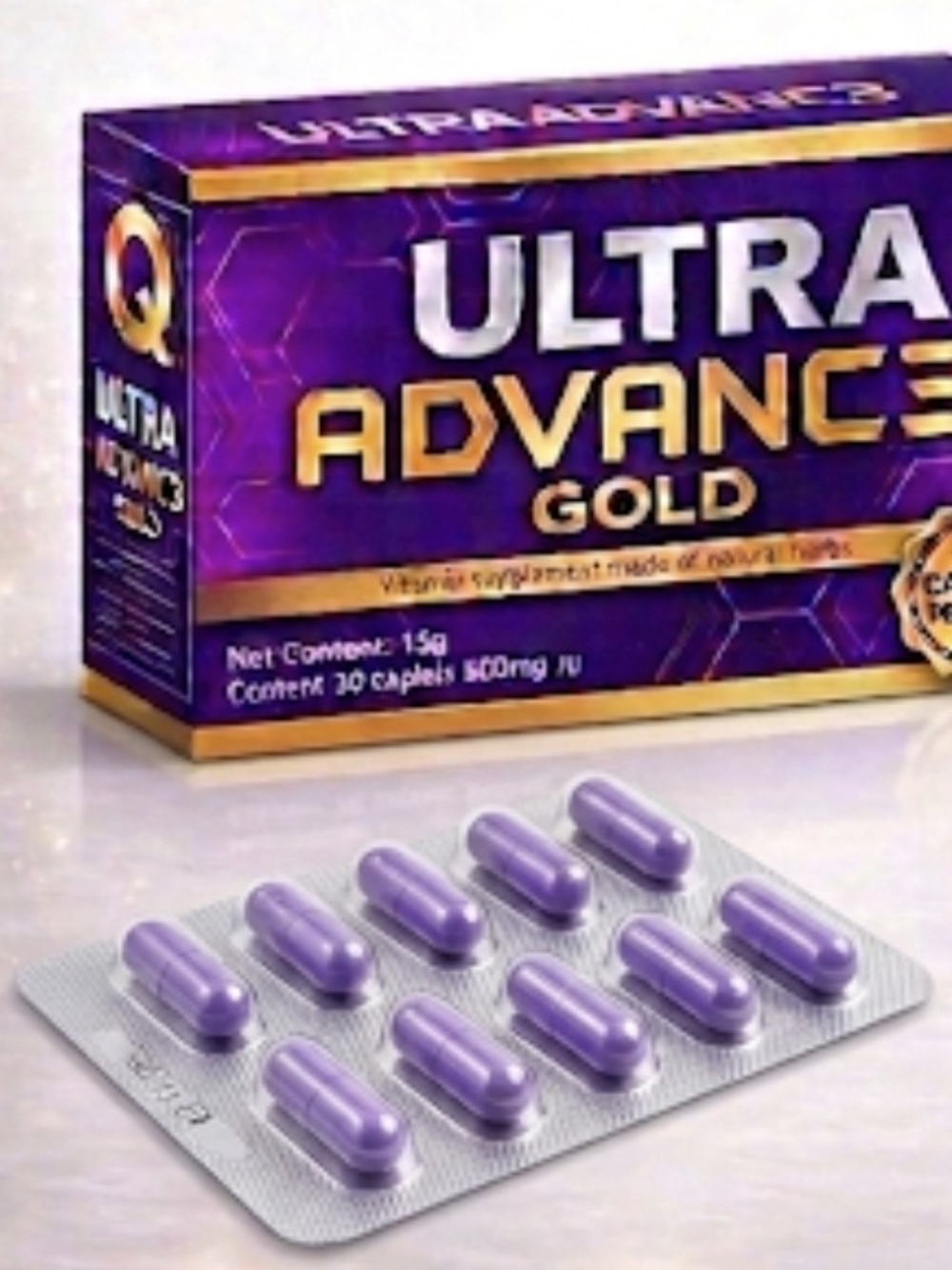 Men’s Purple Supplement Capsules